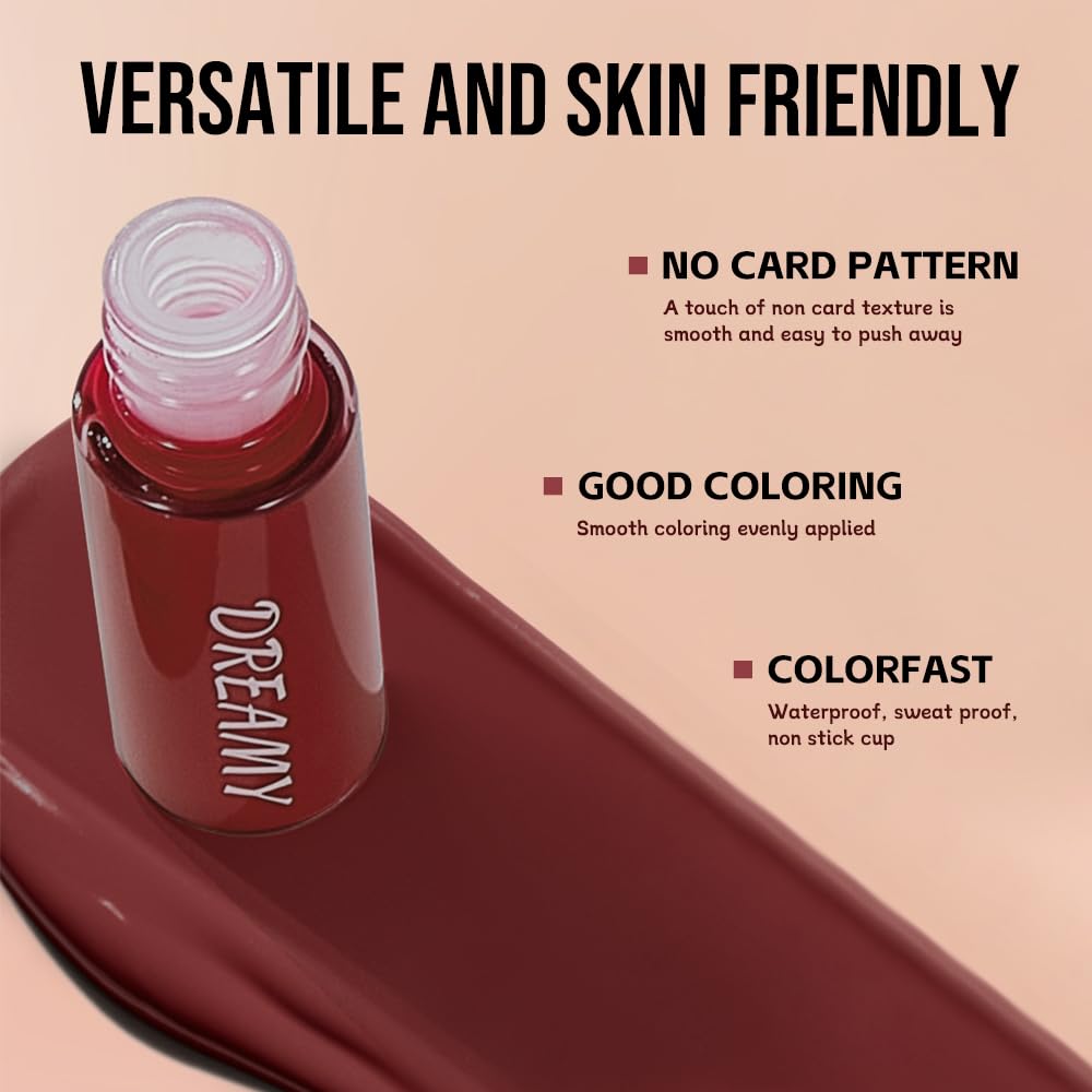 Hxssll Matte Lip Stain Mauve Wine swatch for warm, versatile tones