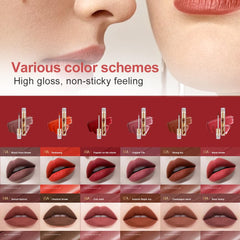 Application steps for Hxssll Lip Stain demonstrating smooth layer