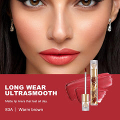 Hxssll Matte Velvet Lip Stain closeup finish highlights transfer resistance.