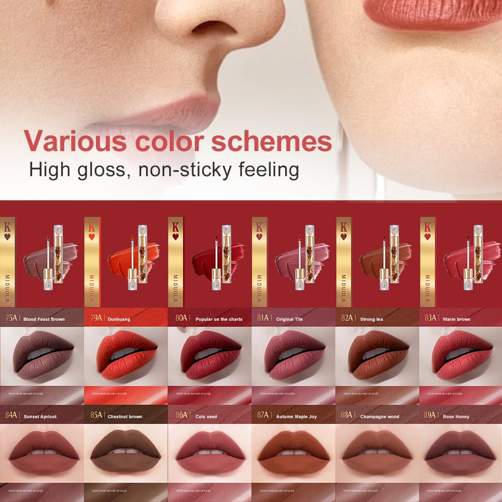 Hxssll Matte Velvet Lip Stain on lips shows soft blurring finish for everyday wear.