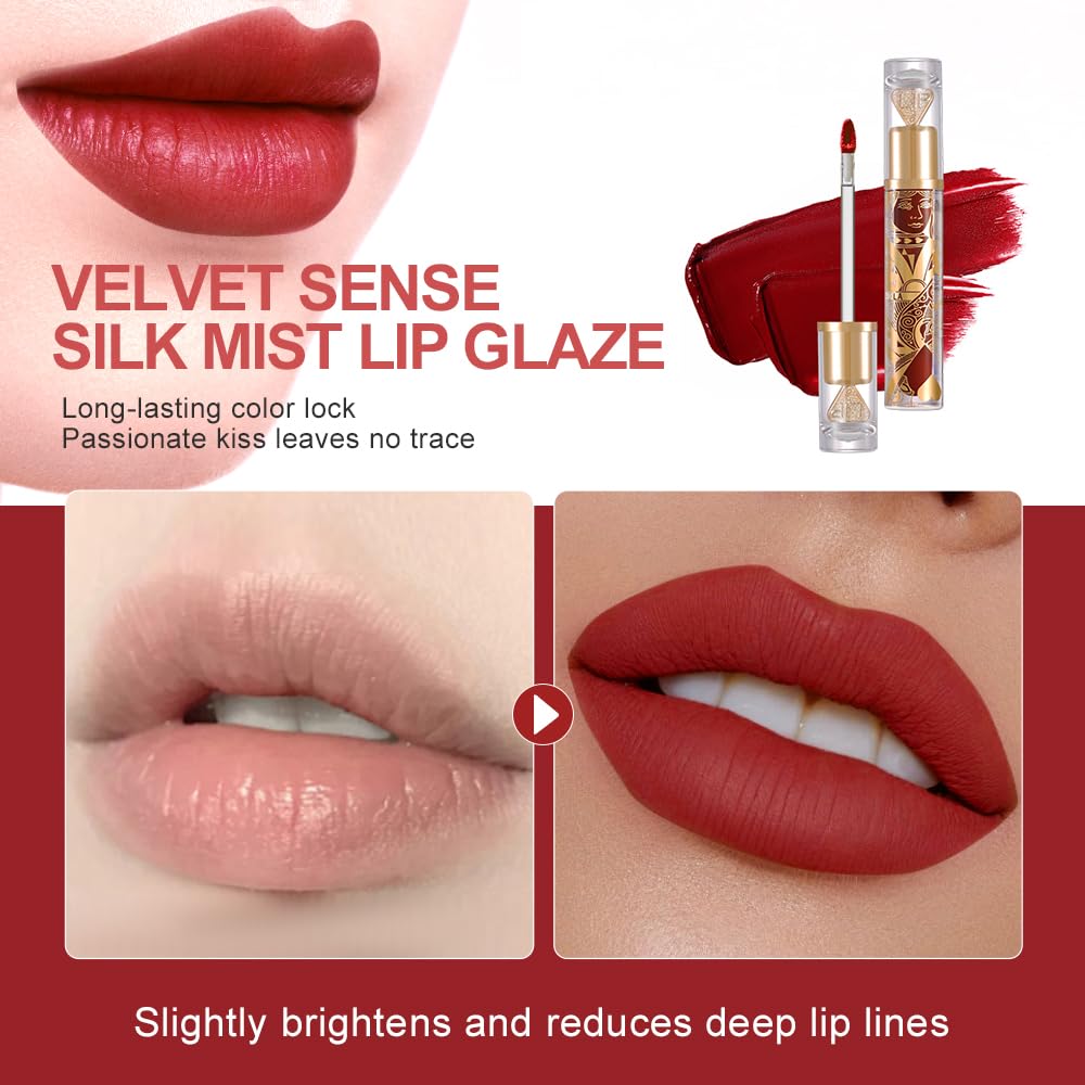 Texture swirl of Hxssll Lip Stain illustrating misty velvet finish