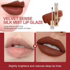 Hxssll lip stain wand applying color with a smooth, lightweight glide.