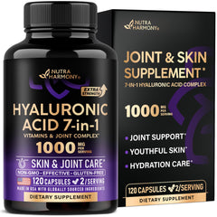 Label for Hyaluronic Acid Supplements 1000 mg