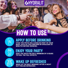 Hydralit Happy Hour patch provides long-lasting wear for daytime comfort.