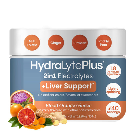Hydralyte Liver Support + Electrolyte Mix bottle front view