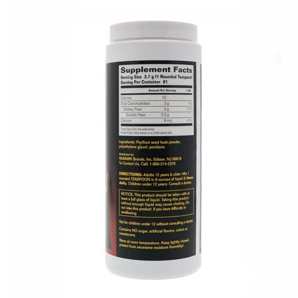 Three-pack of Hydrocil Instant dietary fiber supplement bottles