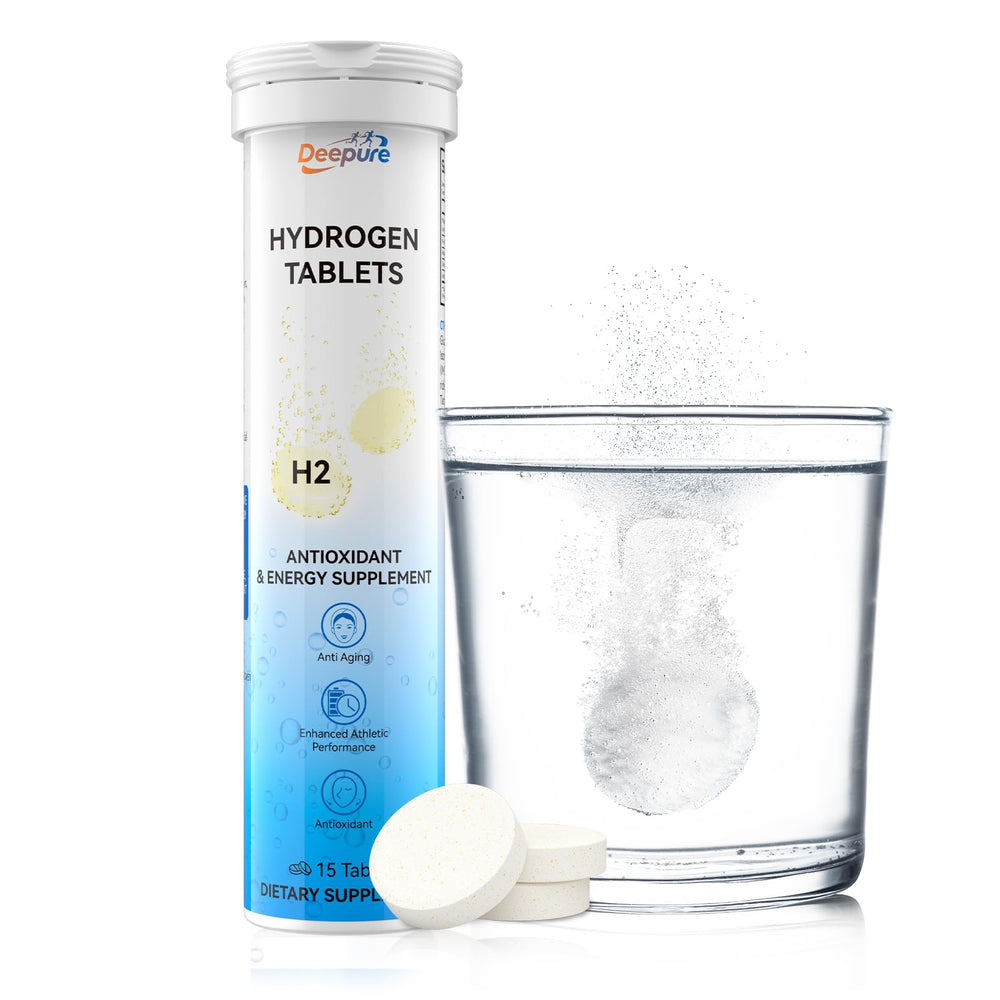 Hydrogen water tablets 12ppm with magnesium dissolving in water