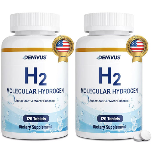 Bottle of hydrogen water tablets with magnesium