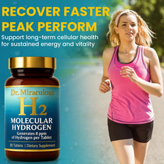 Athlete using hydrogen water for enhanced performance