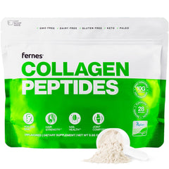 Hydrolyzed collagen peptides powder, unflavored, 28 servings, 9.88 oz, grass-fed Type I & III