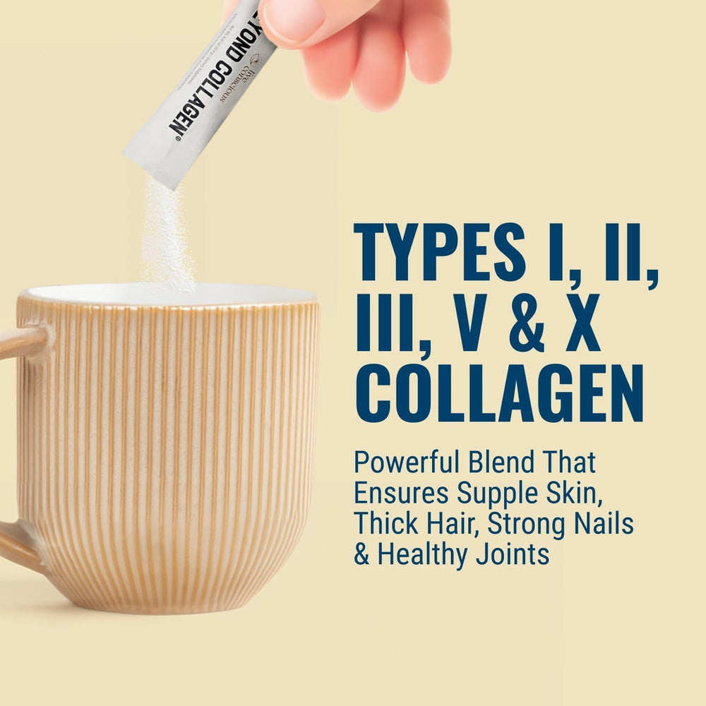 Close-up of hydrolyzed collagen powder