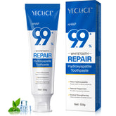 Hydroxyapatite toothpaste tube showing enamel protection