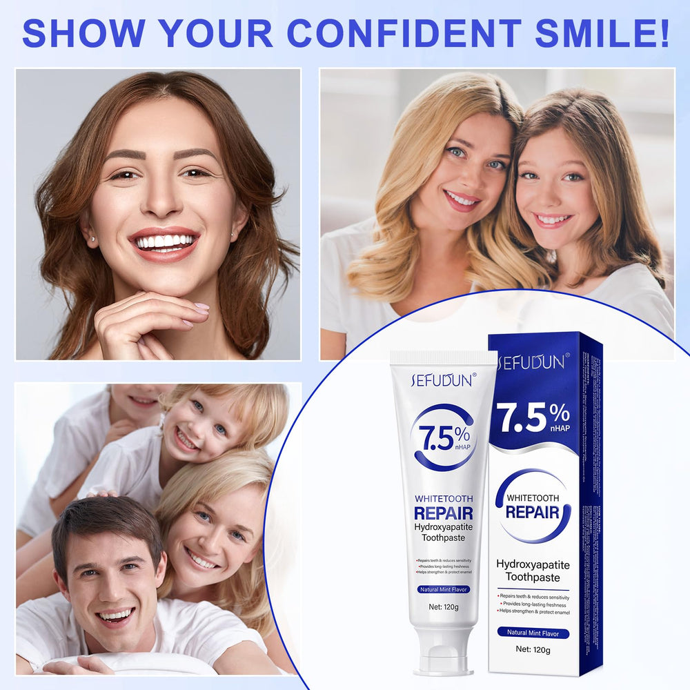 Healthy smile with clean teeth after brushing
