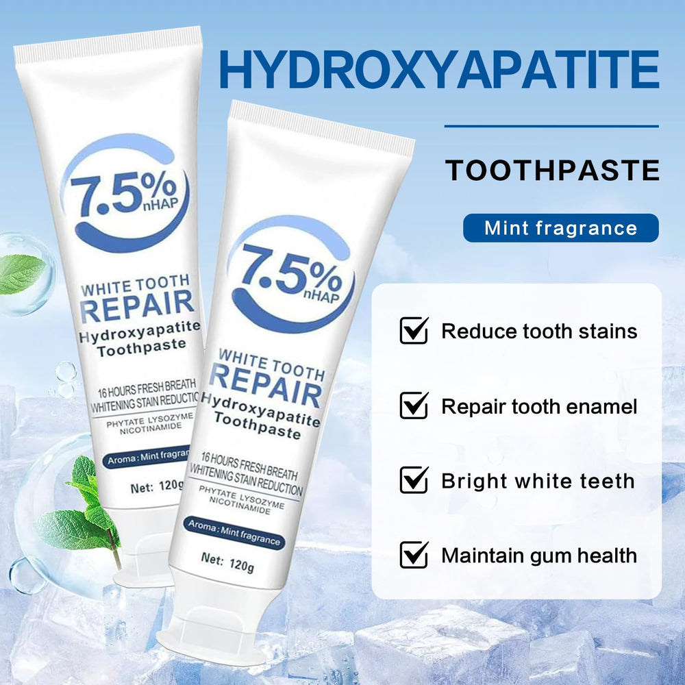 Close-up of toothpaste paste showing enamel protection