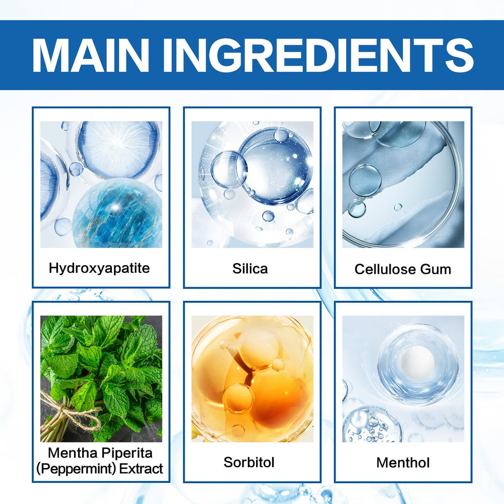 Daily use hydroxyapatite toothpaste for cavity protection