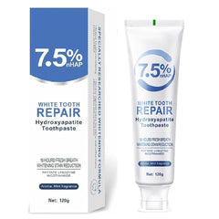 Hydroxyapatite toothpaste enamel protection and tooth strengthening
