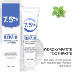 Enamel protection and whitening benefits of hydroxyapatite toothpaste
