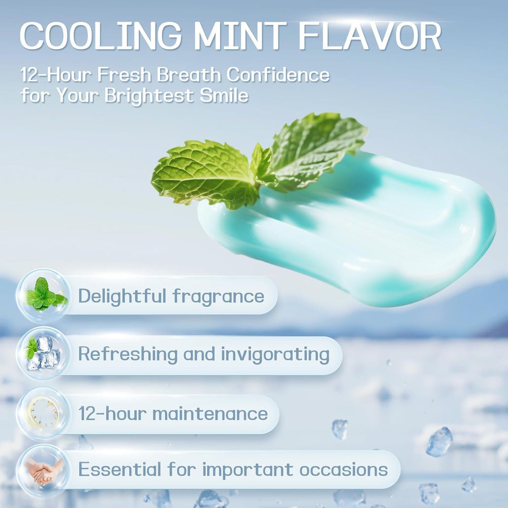 Fresh mint flavored hydroxyapatite toothpaste