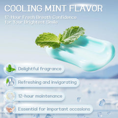 Fresh mint flavored hydroxyapatite toothpaste