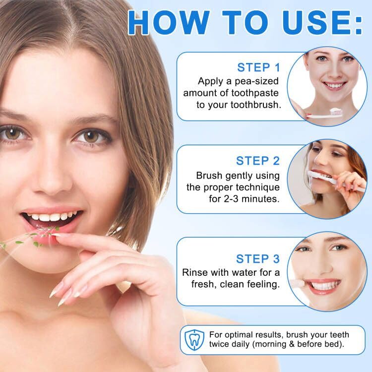 Smiling person using mint-flavored toothpaste