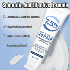 Back view of toothpaste tube with usage instructions