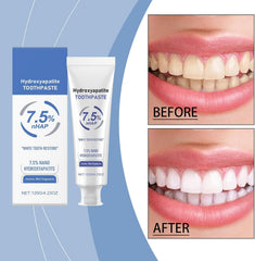 Ingredients label for hydroxyapatite toothpaste