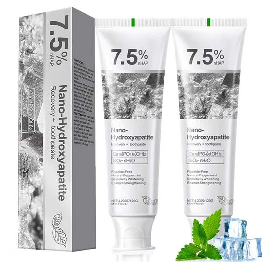 Hydroxyapatite toothpaste tube with Gentle Mint formula
