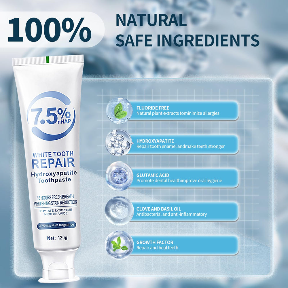 Fluoride-free toothpaste safe for sensitive teeth