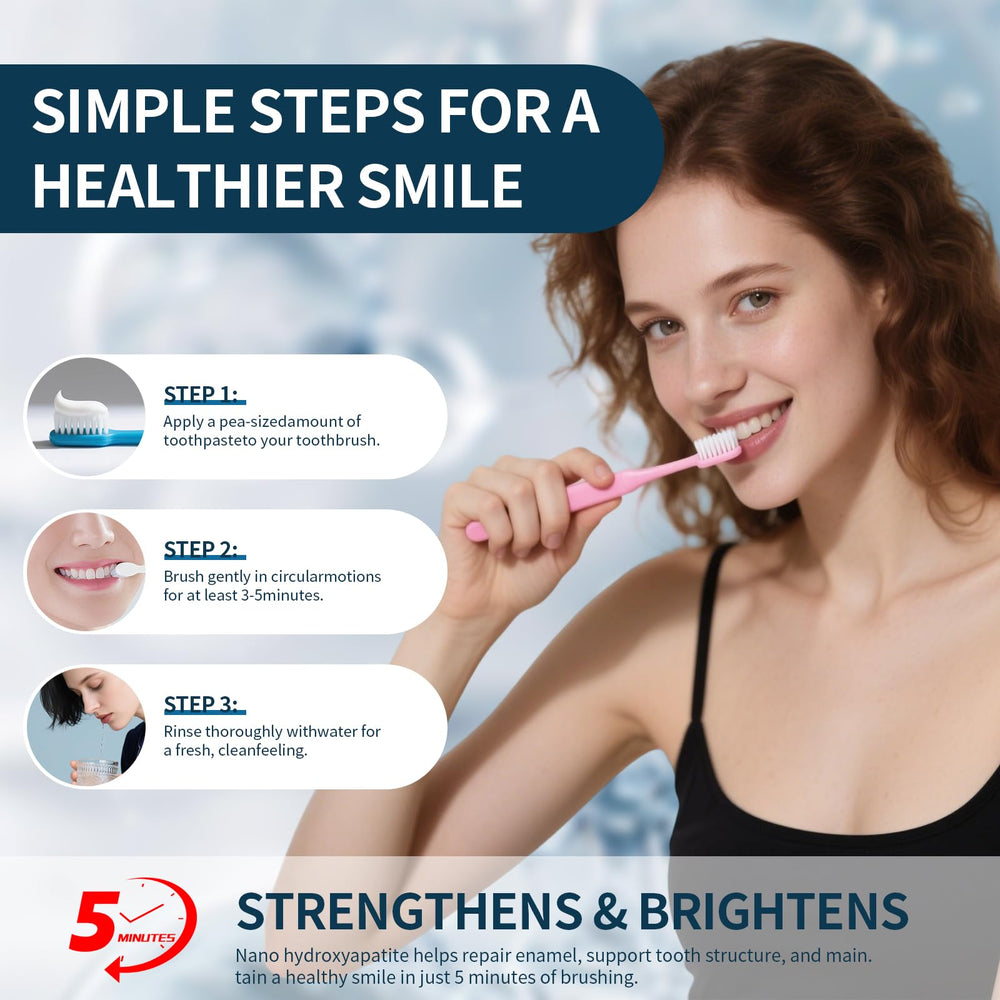 Fresh breath result with gentle mint toothpaste