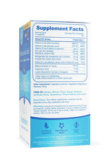 Bilberry fruit and other nutrient icons representing eye support