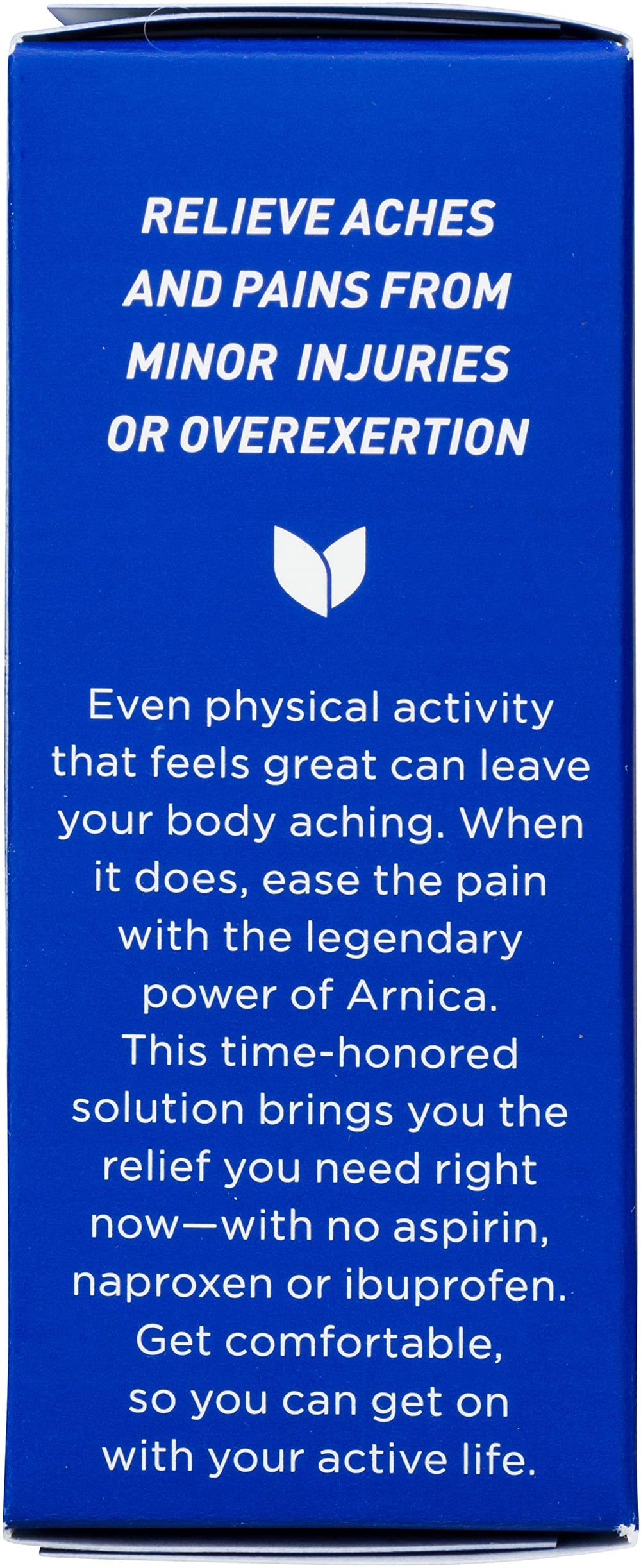 Hyland's Arnica bottle side-profile for easy-access pain support