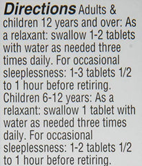 Close-up of Hyland's Calms Forte tablets emphasizes natural relief options.