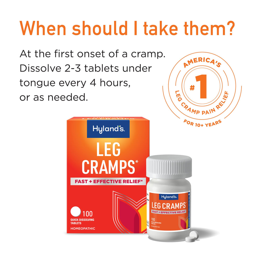 Hyland's natural active ingredients offer a gentle, temporary leg-cramp relief option.