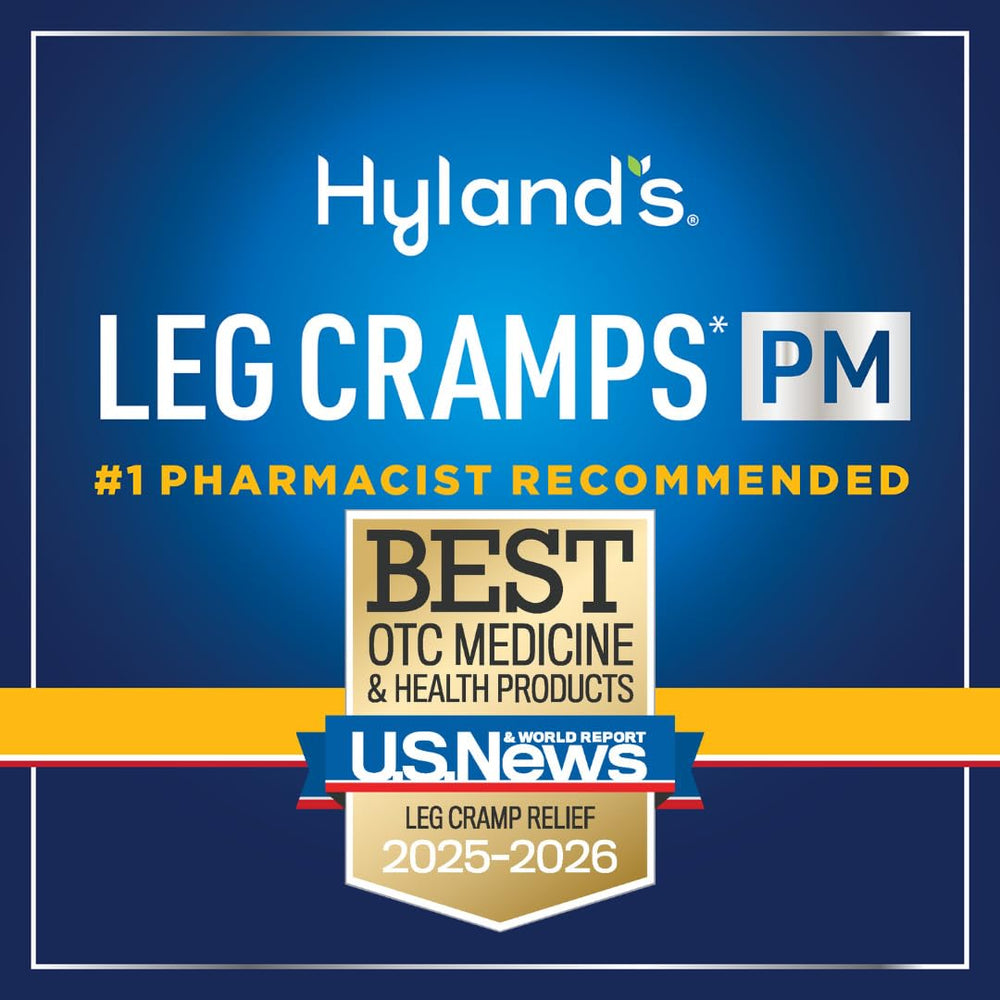 Hyland's Leg Cramps PM sleep formula supports returning to sleep.