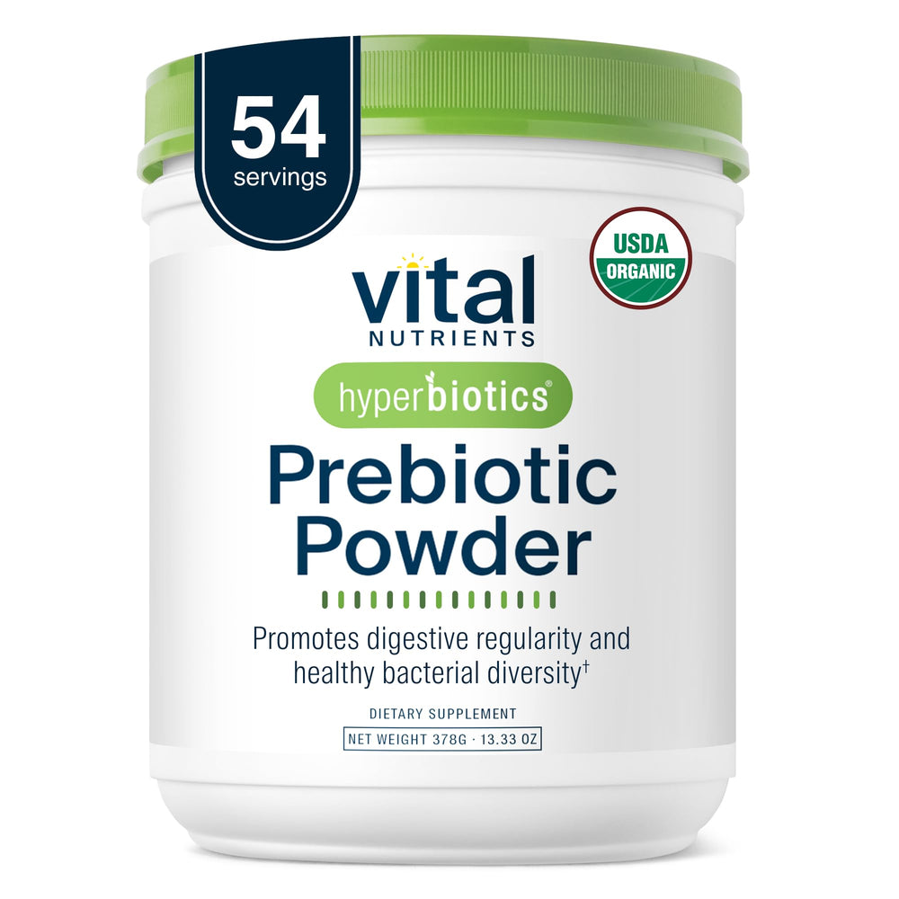 Jar of Hyperbiotics Vital Nutrients prebiotic fiber powder
