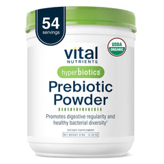 Jar of Hyperbiotics Vital Nutrients prebiotic fiber powder