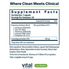 Prebiotic fructooligosaccharides (FOS) feeding probiotics