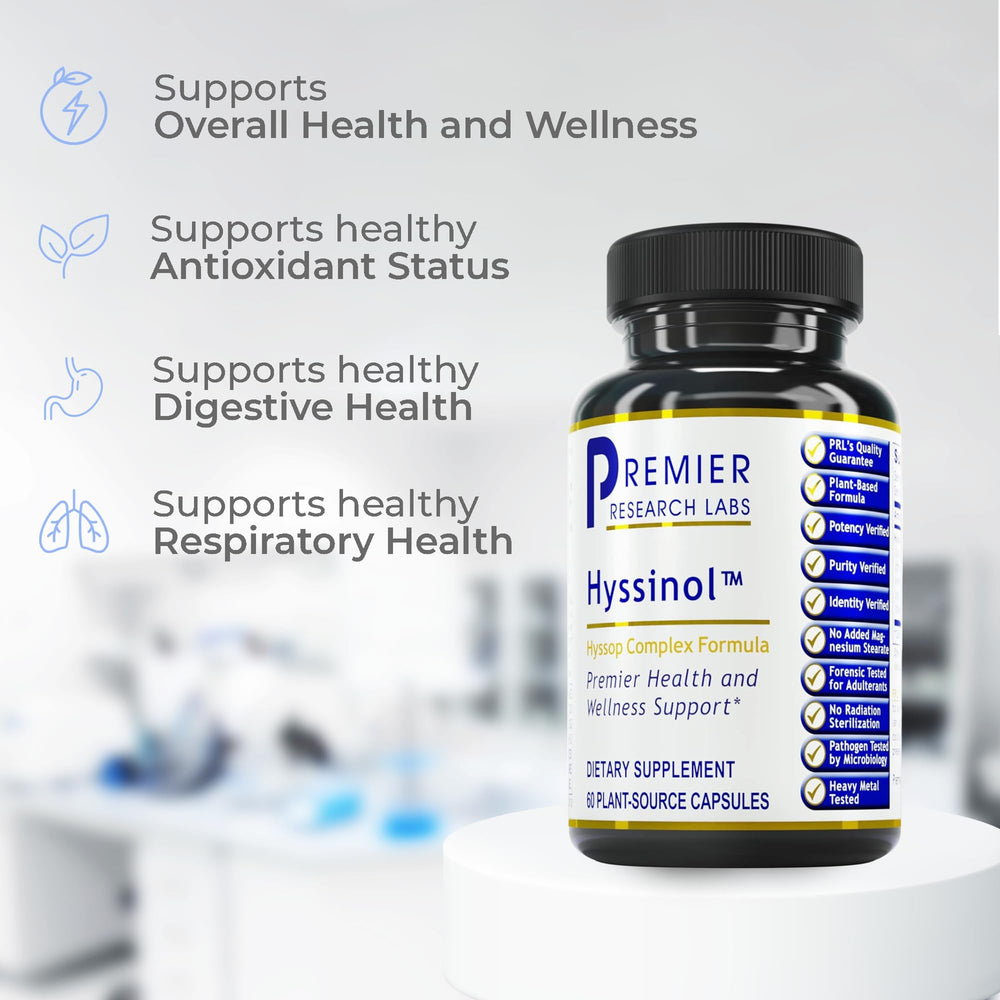 Antioxidant blend of hyssop and green tea for wellness