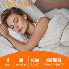 Orange-flavored Cortisol Drink Mix ready to mix