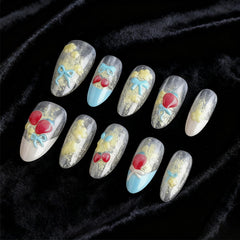HZJXRT strawberry 3D nails design for easy at-home glamour and festive style