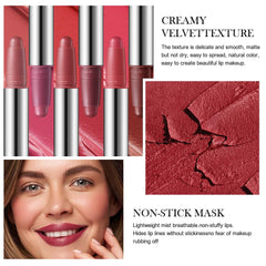 IATMOMOD dual lipliner and lipstick crayon shows precise contour definition.