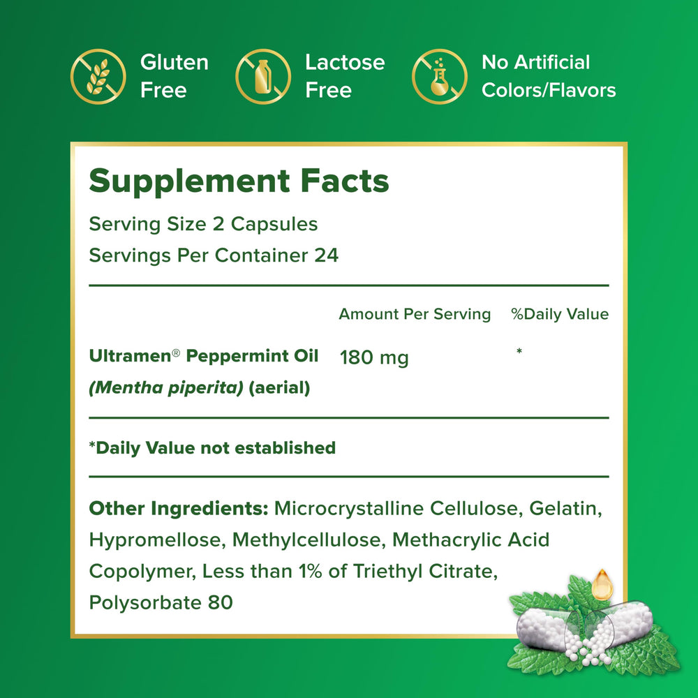 IBgard capsules side view for compact daily digestive support.