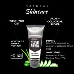Paraben-free label on ibodycare Super Silver Gel