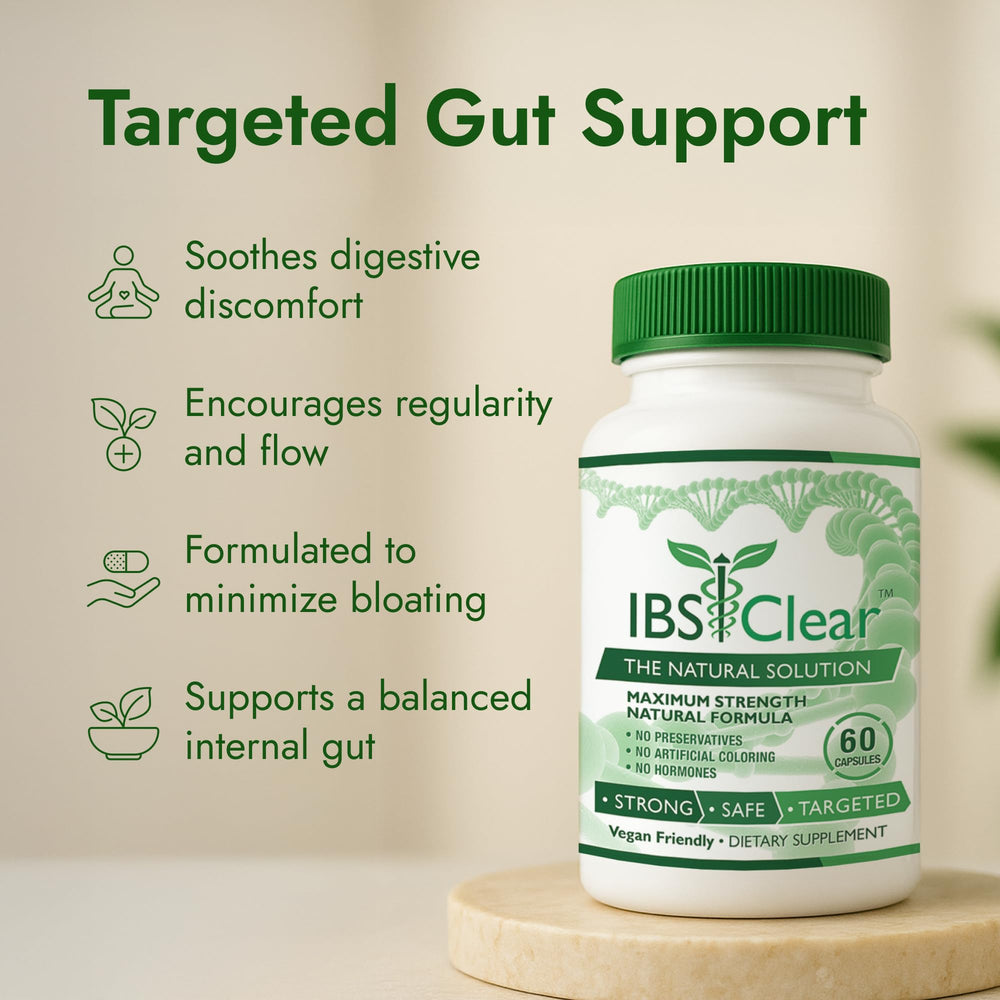 Fennel oil and turmeric imagery representing IBS Clear formula