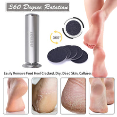 ibubu foot file removes dry skin on heels for smoother skin.