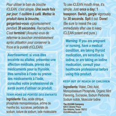 Serving suggestion showing iCLEAN with a glass of water