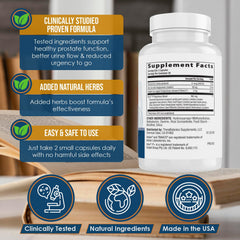 Close-up of Ideal Prostate Plus Ultra capsules