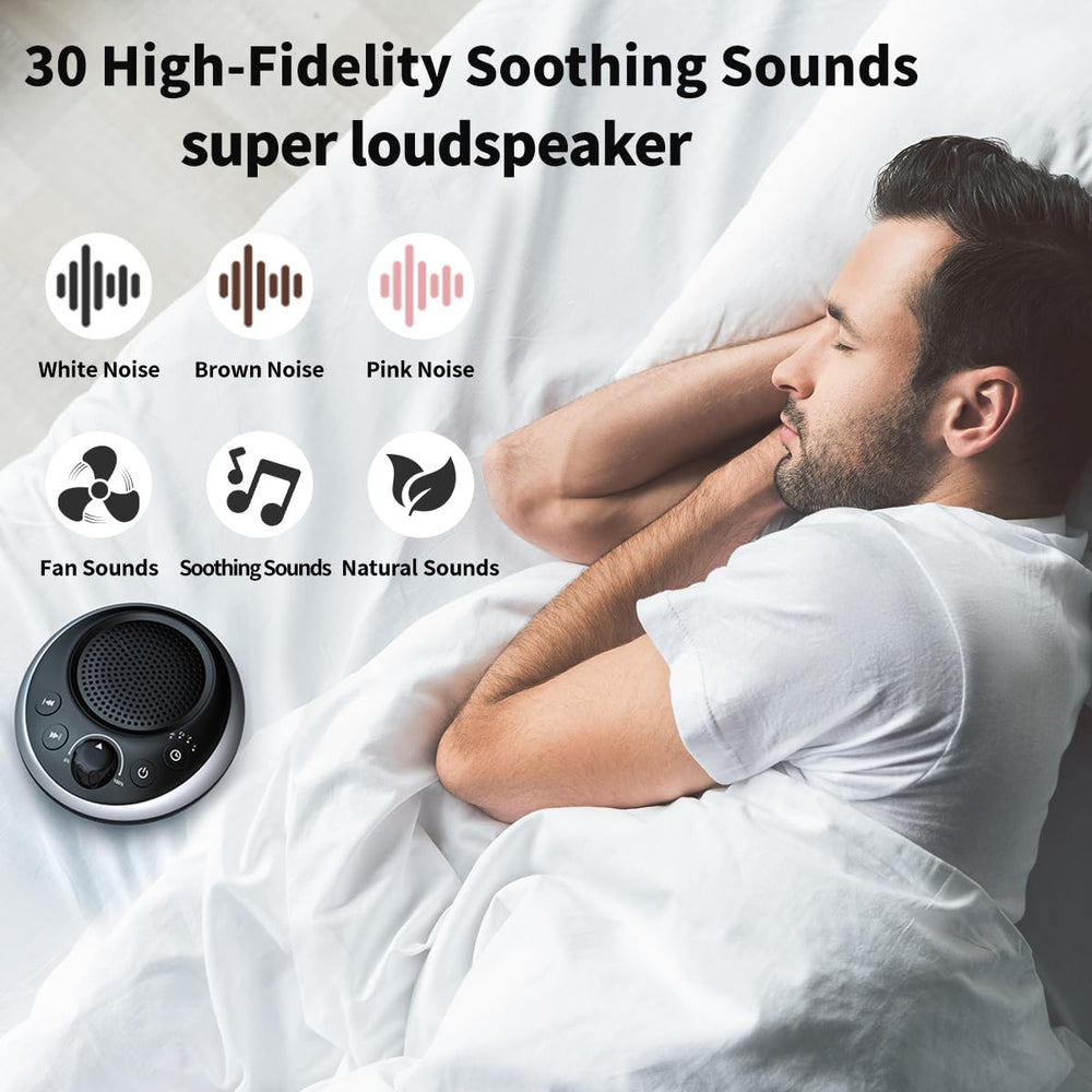 iDealSleep Sound Machine control panel demonstrates simple button layout for all ages.