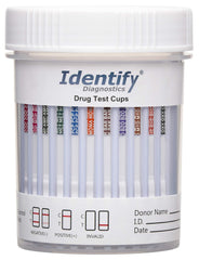 Identify Diagnostics 12-Panel Drug Test Cup - 10 Pack, front view