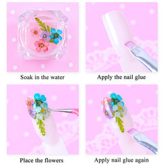 iFancer Flower Nail Charms color containers keep colors separate to prevent cross-pollution